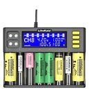 Liitokala Lii-s8 Battery Charger For Li-ion imr lifepo4 Aa Aaa 9v 9v Fast Charge