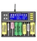 Liitokala Lii-s8 Battery Charger For Li-ion imr lifepo4 Aa Aaa 9v   Car Charger