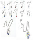 Nfl Football Team Logo Womens Ladies Crystal Flip Flop Necklace Pick Your Team