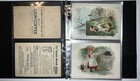 45 Vintage Victorian Lion Coffee Trade Cards In Protective Binder