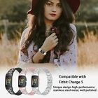 Bling Metal Stainless Steel Watch Band Wrist Strap Bracelet For Fitbit Charge 5