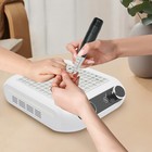 Nail Dust Collector Suction Fingernail Art Nail Vacuum Cleaner W reusable Filter