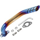 Exhaust Pipe Header Kit For Coleman Predator Baja Gx160 Mini Bike Engine 212cc