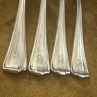  4  Dinner Forks  1847 Rogers Bros Cromwell International Silverplate  W mono