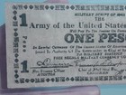 1943 Philippines us Army Script 1 Peso Note