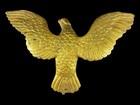 Antique American Or European Large 19th C  Gilt Brass Bronze Eagle Finial