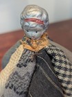 1890 s Doll Pin Cushion With Radiating Fabrics Porcelain Head
