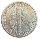 1944-d Mercury Dime Choice Brilliant Uncirculated  ch Bu  Denver Mint 3017