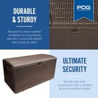 Plastic Development Group 105-gallon Resin Outdoor Storage Deck Box  Java Brown