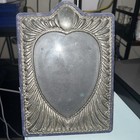 Antique Victorian Sterling Silver Repousse Picture Frame Jbl England W Music Box