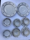 Vintage Lamberton Sterling China United States Lines 2-person Dinnerware Set