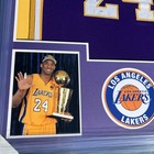 Framed Kobe Bryant Signed Jersey Autographed 34x42    Lakers Game  24 W  Holo Coa