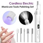 Electric Nail Grinder Thick Toenails Cordless Manicure Pedicure Drill File Kit