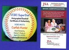 Catfish Hunter Signed Oal Vcbc Superstats Baseball  Hand Painted  Hof  Jsa Cert