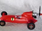 Vintage Thimble Drome Prop Rod  1 Red Tether Race Car  049 Engine Nos