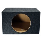 Car Audio Single 12  Sealed Subwoofer Slanted Hatchback Stereo Sub Box Enclosure