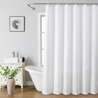 Water Repellent Fabric Shower Curtain Liner 72 X 72 Inch White 1 Pack