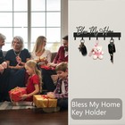 Exquisite Fashion Phrase Key Holder Wall Mount bless My Home Key Hooks For Wall