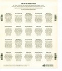 2006 The Art Of Disney Magic Stamps Sheet Of 20 41c Stamps Mnh
