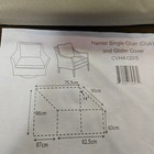 Yardbird - Harriet Fixed And Swivel Chair Cover - Beige New Open Box