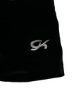 Gk Elite Child Small Cs S Solid Black Velvet Velour Gymnastics Cheer Shorts