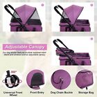 3 Wheel 3-in-1 Pet Strollers Lightweight Folding Dog Cat Jogger Travel Stroller