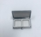 Small Silver Trinket Pill Jewelry Box Hinge Nos In Open Box Not Used Vtg