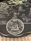 Vintage 11  Metal State Souvenir Plate - Oregon 100th Anniversary