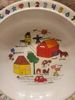 Vintage Anacapa Melamine Ware Child s Bowl Farm Animals 