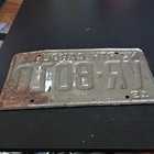 1972  North Carolina License Plate Tag  Vr-8010 Original Vintage Nice