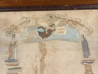 Framed Historic 19th Century Needlework   Masonic Apron   London   Fetter Lane