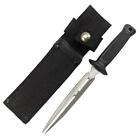 Tactical Fixed Blade Dagger Boot Knife Double Point Full Tang Knife W  Sheath 7 