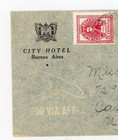Circa 1945 Buenos Aires Argentina City Hotel Cover Air Mail Posted 5 20 Stamps