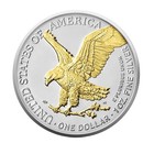 2026 American Silver Eagle Layered With 24-karat Gold - Last One In Stock 
