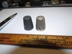 Antique Sterling Silver Thimble Lot Of 2  Us Made  Star