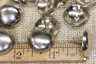 10 Old Nickel On Solid Brass Tacks 7 8    Round Head Furniture Feet Vintage 1957