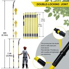 7 3-30ft Adjustable Manual Pole Saws For Tree Trimming