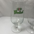 Vintage Grolsch Stemmed Beer Glass 6 1 4in Tall X 2 1 2in Wide