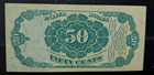 Fifth Issue Fractional Currency 50 Cents Fr  1381 Crawford High Grade Au unc