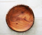 Apple Wood Bowl  Cape Cod Artist Signed 3 2007  Live Edge  Hand Turned