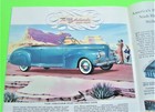 1941 Nash Dlx 32-pg Color Catalog Brochure Convertibles Ambassador Race Winner