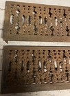 Antique Cast Iron Fireplace Grate Ornate Set Of 2 Original Victorian Mantle