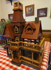 Victorian House Birdcage Wood Wire Shabby Chic Dollhouse Vintage Large