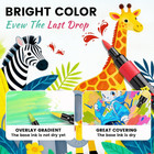 120 Colors Acrylic Markers Set brush Tip Acrylic Paint Pens For Painting On Rock