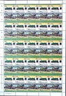 1909 Tilbury Tank Thundersley Train Progressive Proof Stamp Sheets X8 Imperf