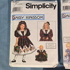 5 New Simplicity Daisy Kingdom Girl   s Sewing Pattern Lot Hh 3 4 5 6 Uncut   Cut