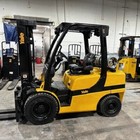 2019 Yale Glp070vx 7000lb Used Forklift Triple Mast Fork Positioner Lp Gas