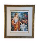 Igor Semeko Signed Serigraph Art Print Gold Gesso Wood Frame Coa 24 5  X 27 5 