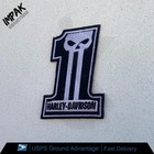 Harley Davidson Dark Custom No 1 Embroidered Patch Sew Iron On Patch Size 3 x4 