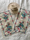Vintage 40s 50s Blueberry Print Rare Kitchen Towels